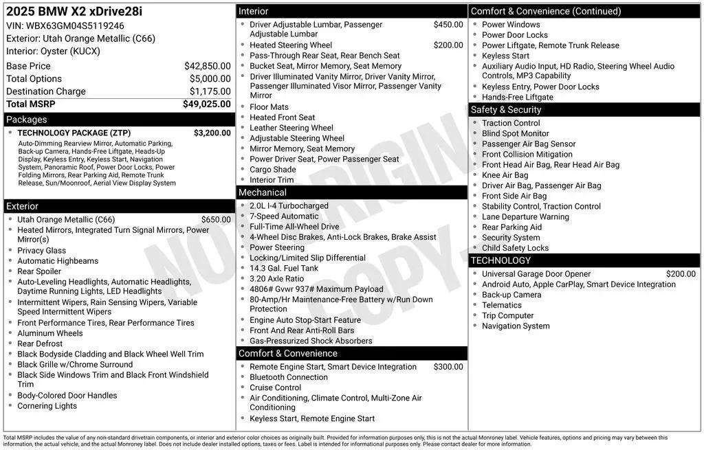 Used 2025 BMW X2 xDrive28i image 36
