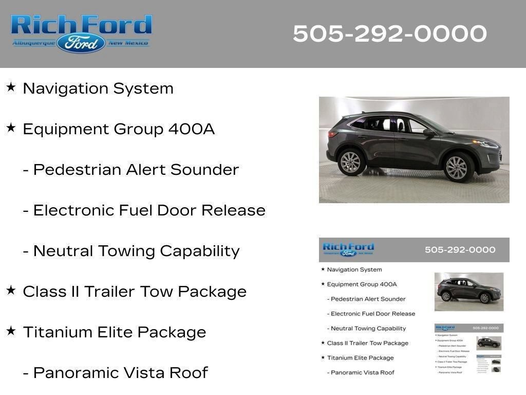 Used 2021 Ford Escape Titanium w/ Titanium Elite Package AWD/4WD image 15