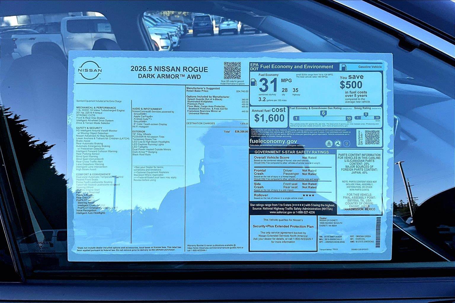New 2026 Nissan Rogue Dark Armor AWD/4WD image 15
