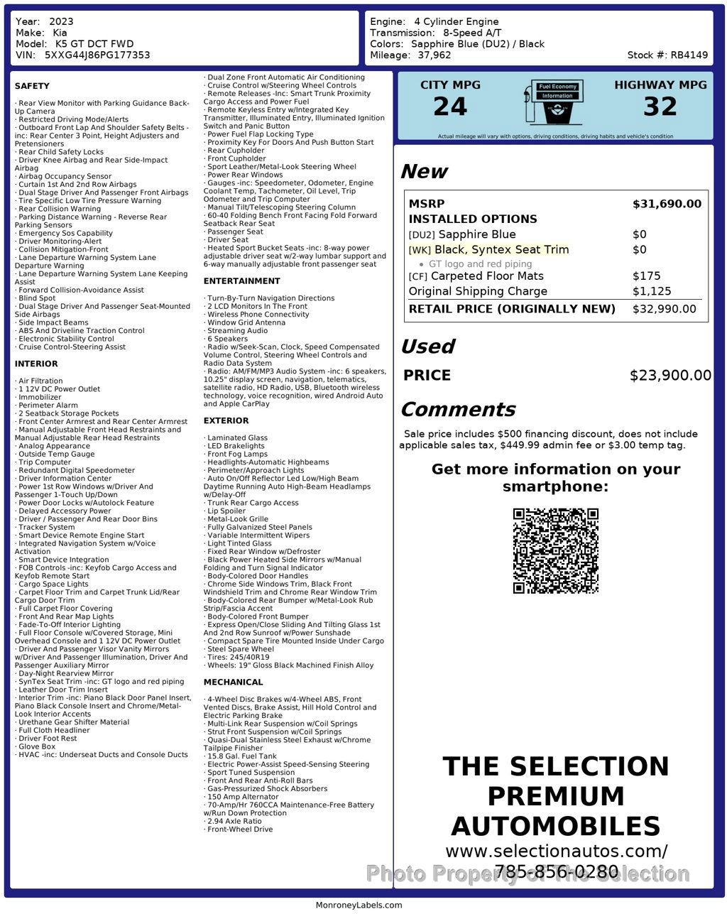 Used 2023 Kia K5 GT image 3