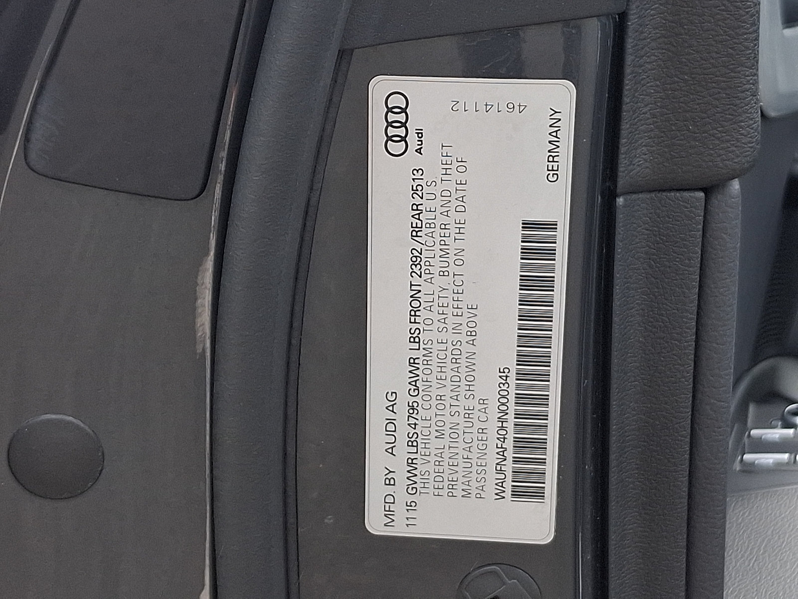 Used 2017 Audi A4 2.0T Prestige w/ Prestige Package AWD/4WD image 29