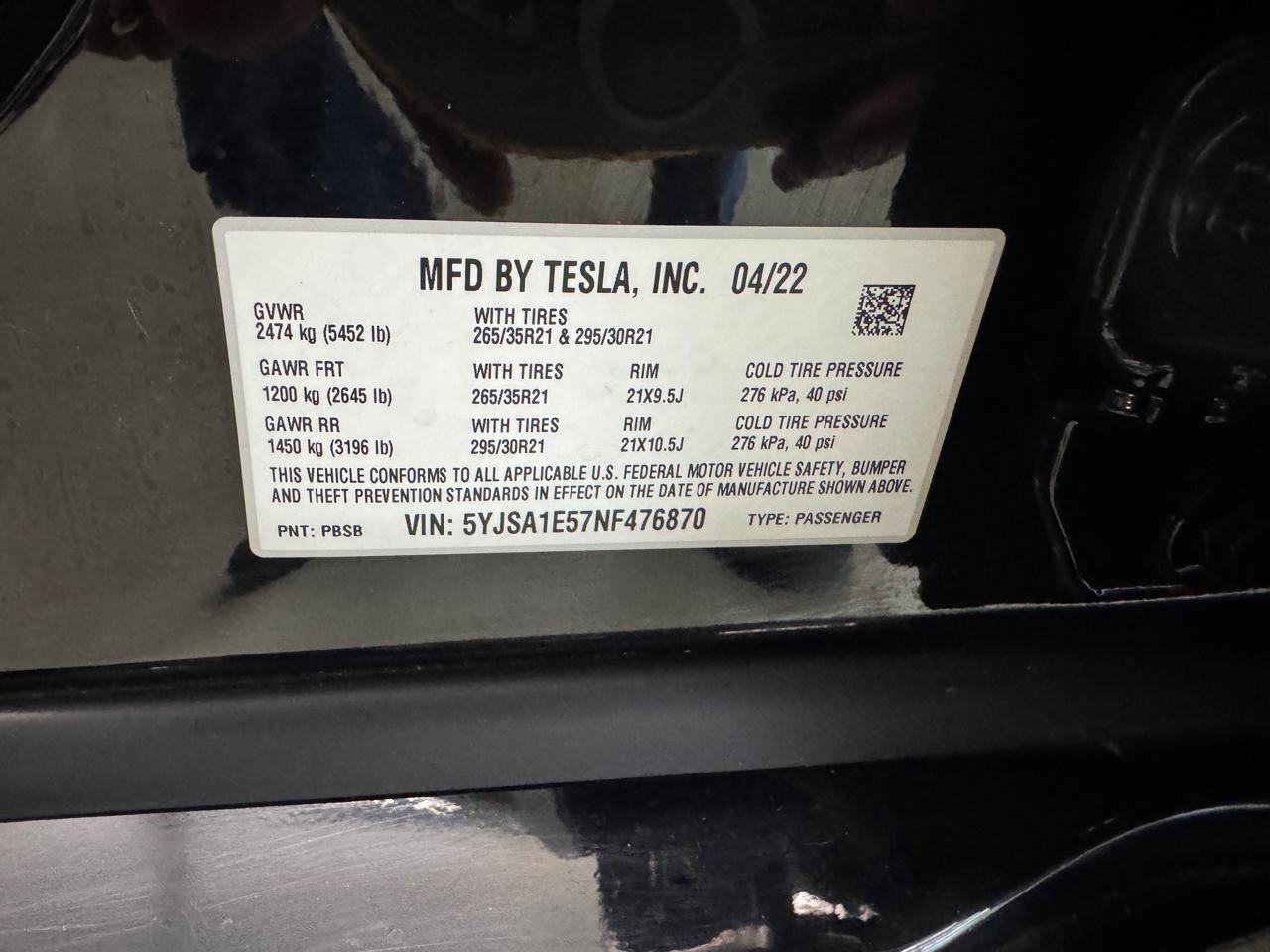 Used 2022 Tesla Model S Standard Range AWD/4WD image 29
