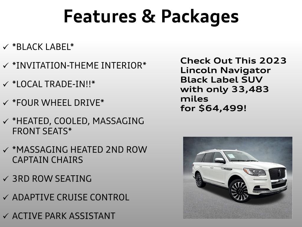 Used 2023 Lincoln Navigator Black Label image 4