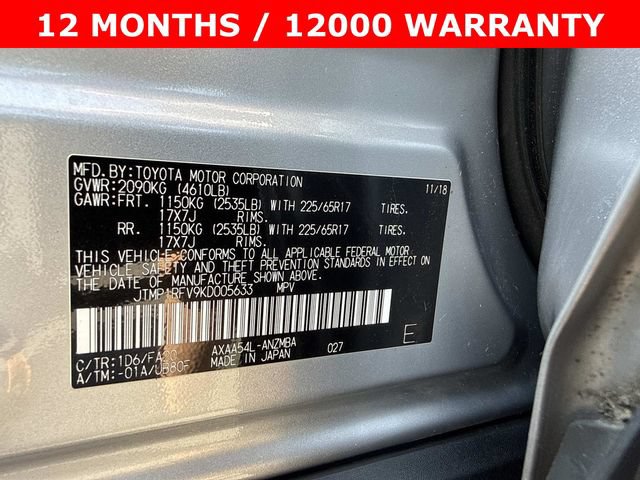 Used 2019 Toyota RAV4 XLE w/ Convenience Package AWD/4WD image 30