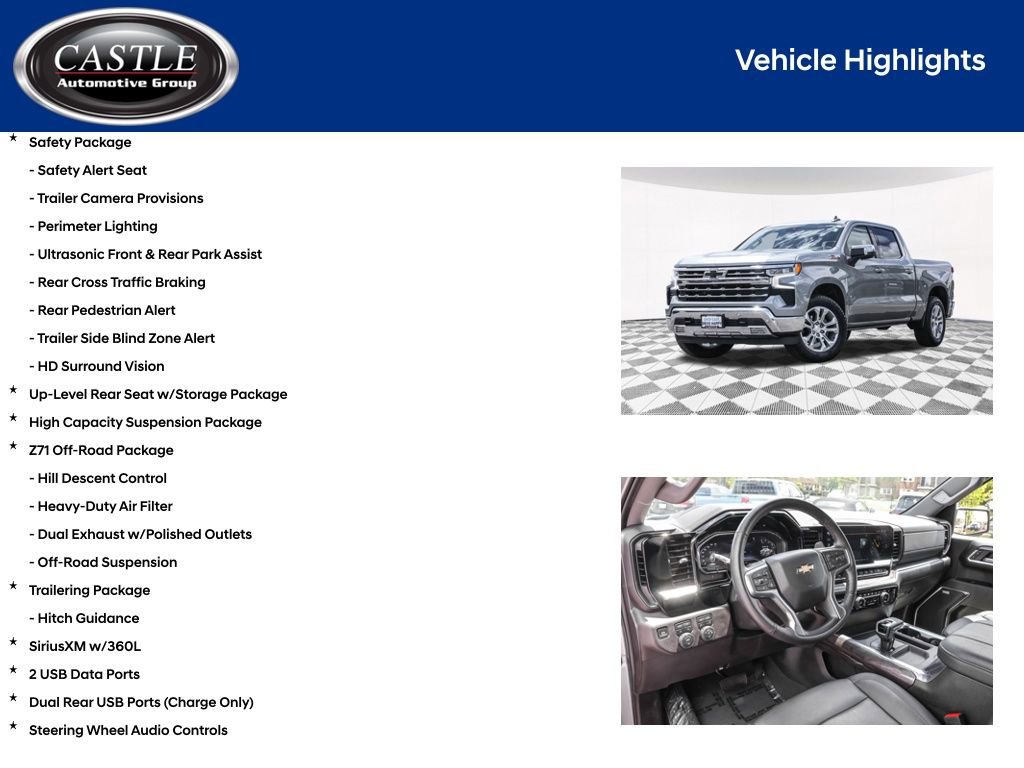 Used 2024 Chevrolet Silverado 1500 LTZ w/ LTZ Premium Package AWD/4WD image 13