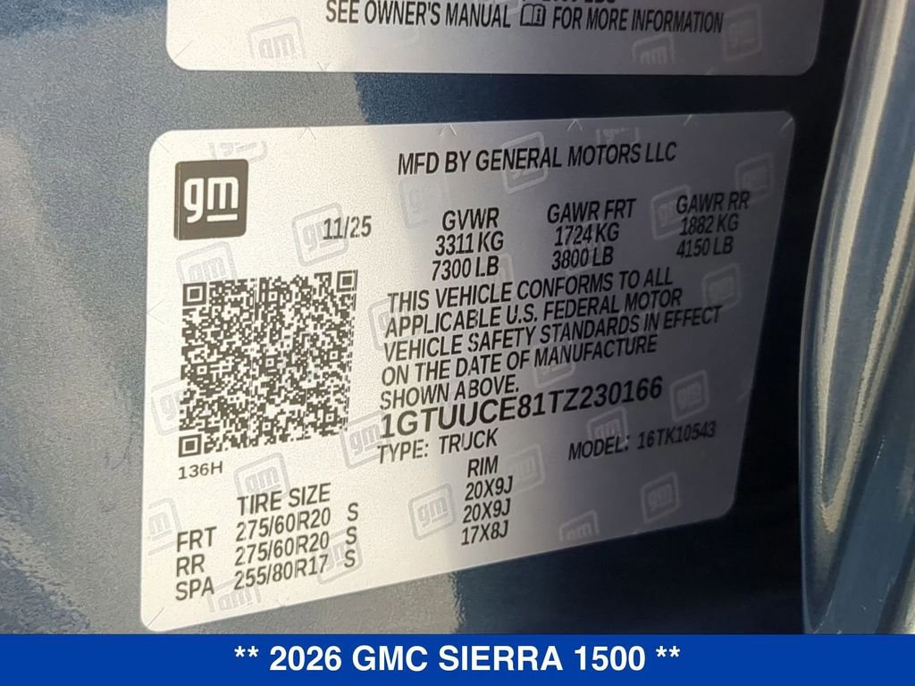 New 2026 GMC Sierra 1500 Elevation w/ Elevation Premium Package AWD/4WD image 27