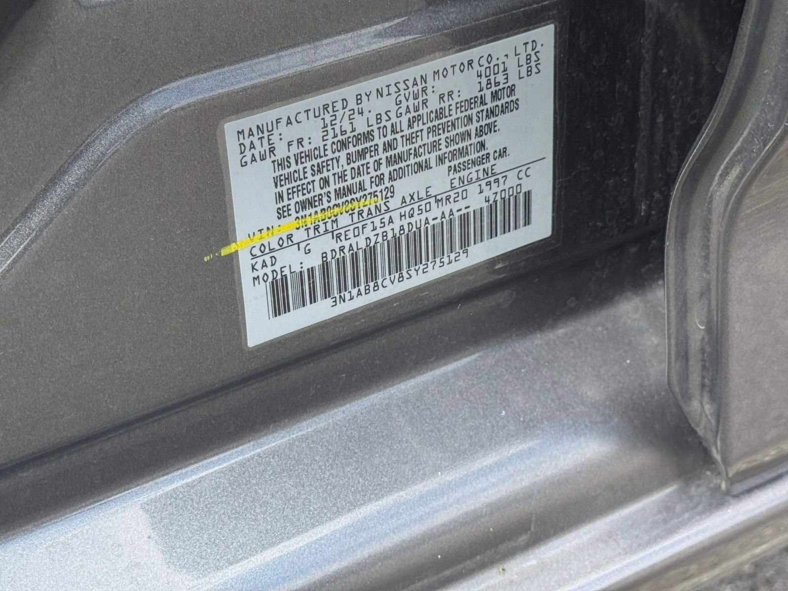 Used 2025 Nissan Sentra SV FWD image 28