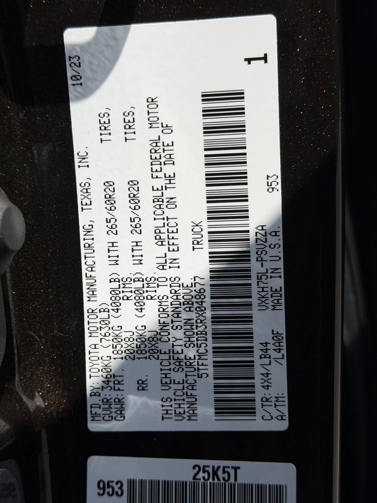 Used 2024 Toyota Tundra 1794 Edition AWD/4WD image 31
