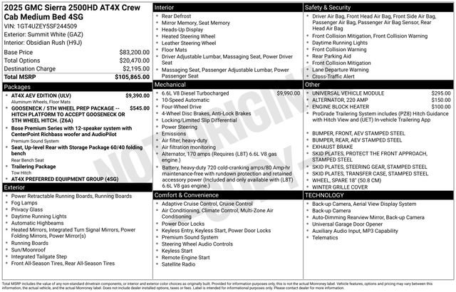 Used 2025 GMC Sierra 2500 AT4X w/ AT4X AEV Edition AWD/4WD image 45
