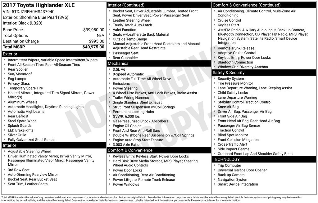 Used 2017 Toyota Highlander XLE image 25