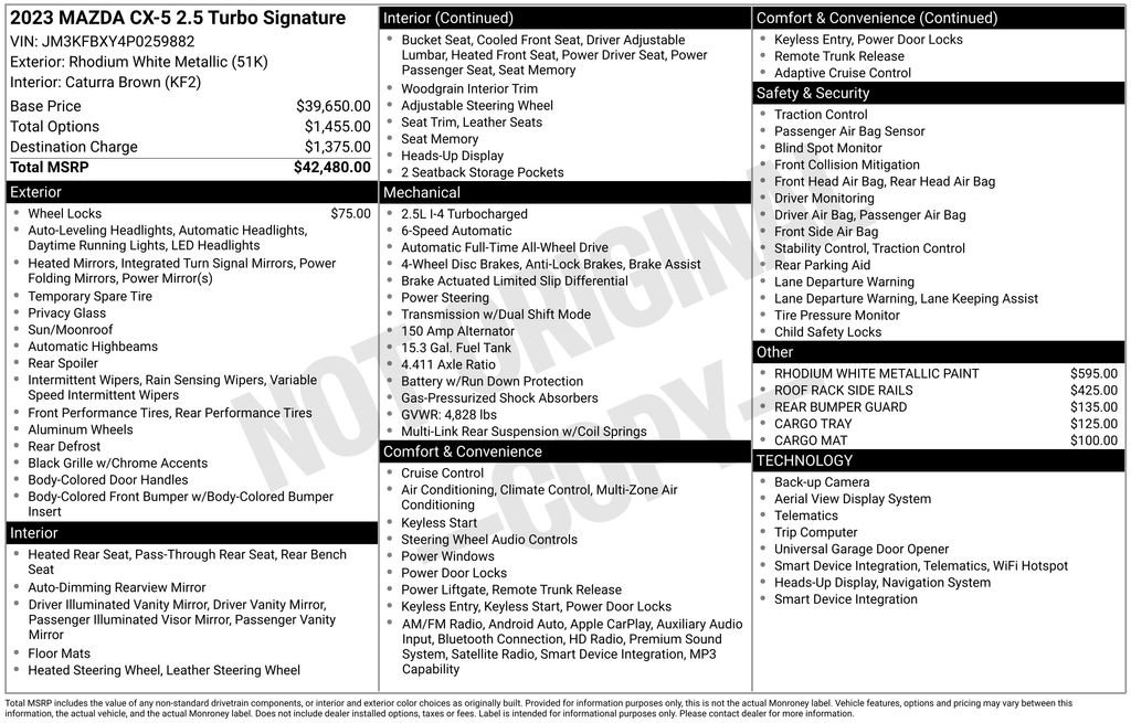 Used 2023 MAZDA CX-5 Signature AWD/4WD image 3