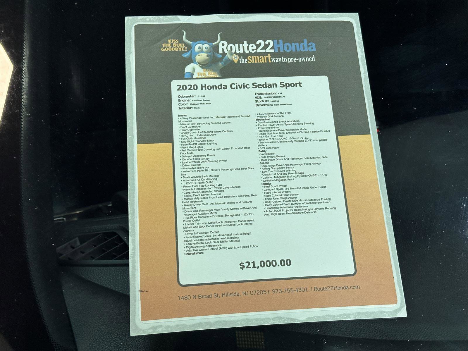 Used 2020 Honda Civic Sport image 39