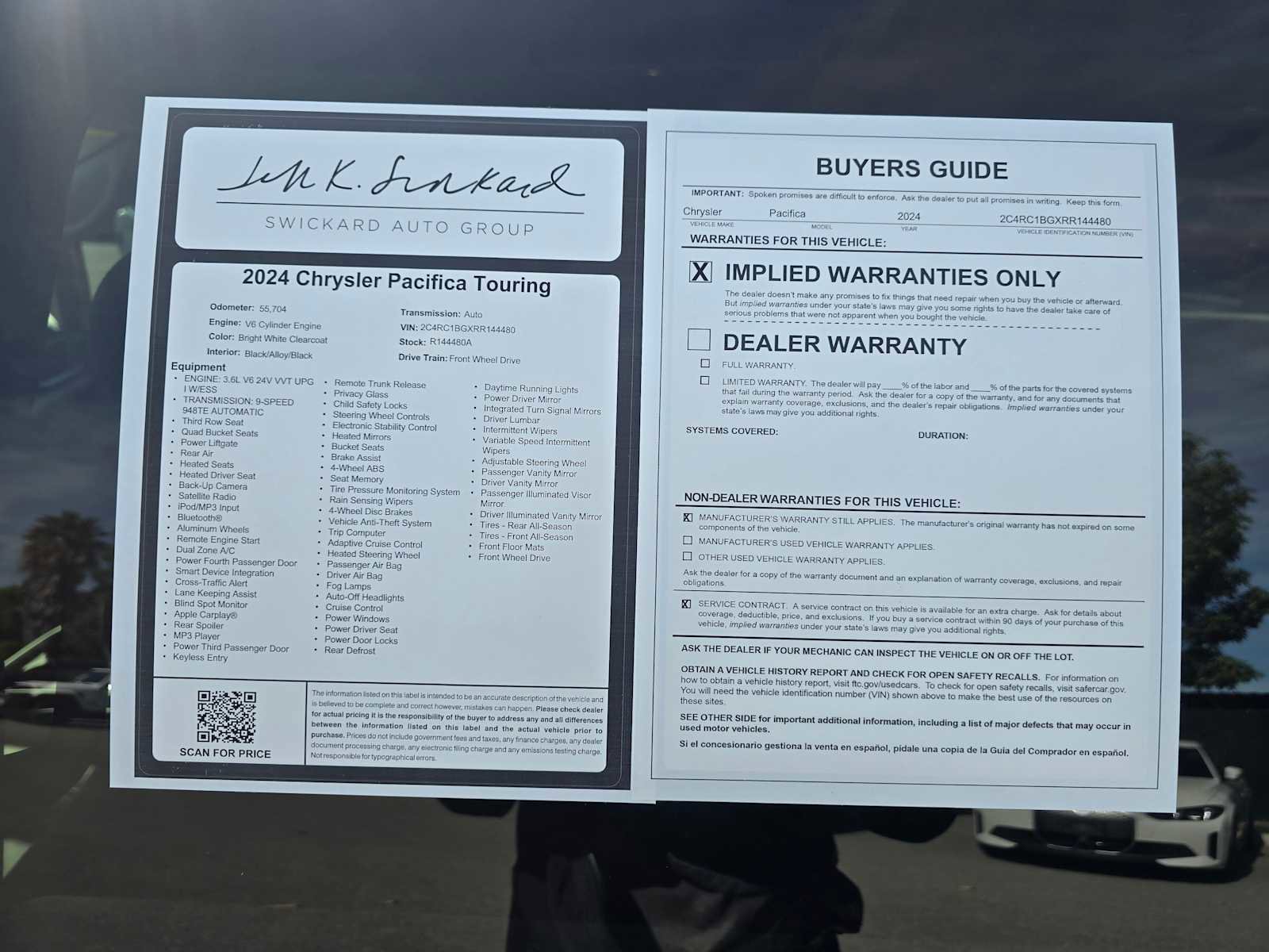 Used 2024 Chrysler Pacifica Touring-L image 19