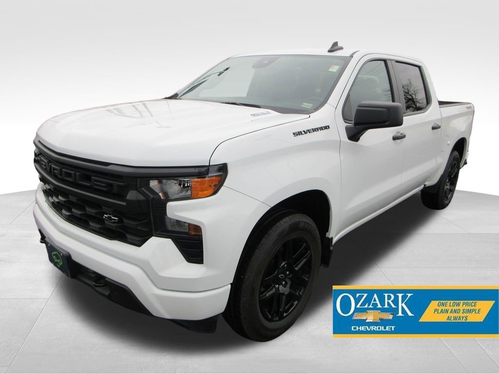 Certified 2024 Chevrolet Silverado 1500 Custom w/ Turbomax Blackout Package image 1