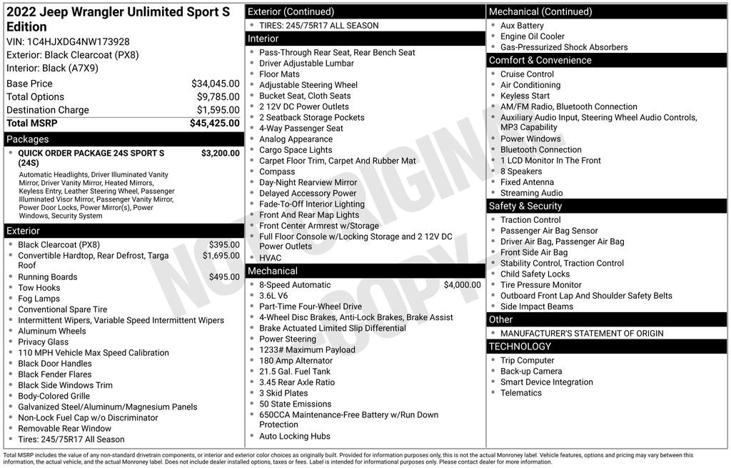 Certified 2022 Jeep Wrangler Unlimited Sport image 10
