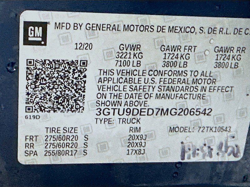 Used 2021 GMC Sierra 1500 SLT w/ SLT Premium Plus Package image 32