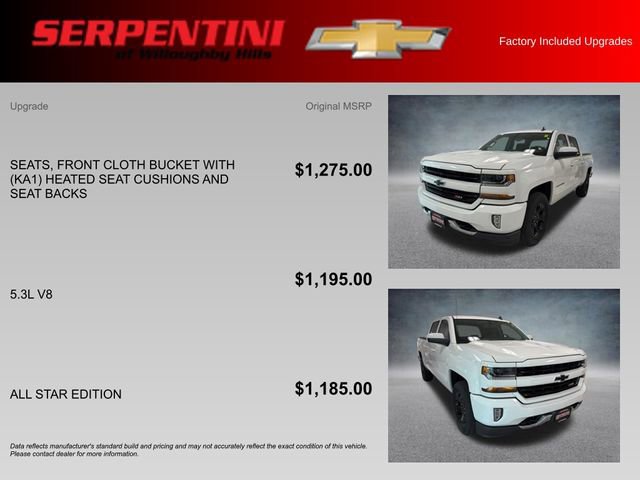 Used 2018 Chevrolet Silverado 1500 LT w/ All Star Edition AWD/4WD image 4