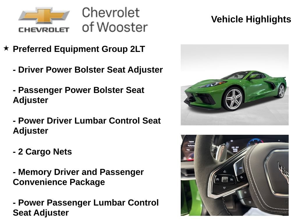 New 2026 Chevrolet Corvette Stingray Preferred Conv w/ Z51 Performance Package RWD image 2