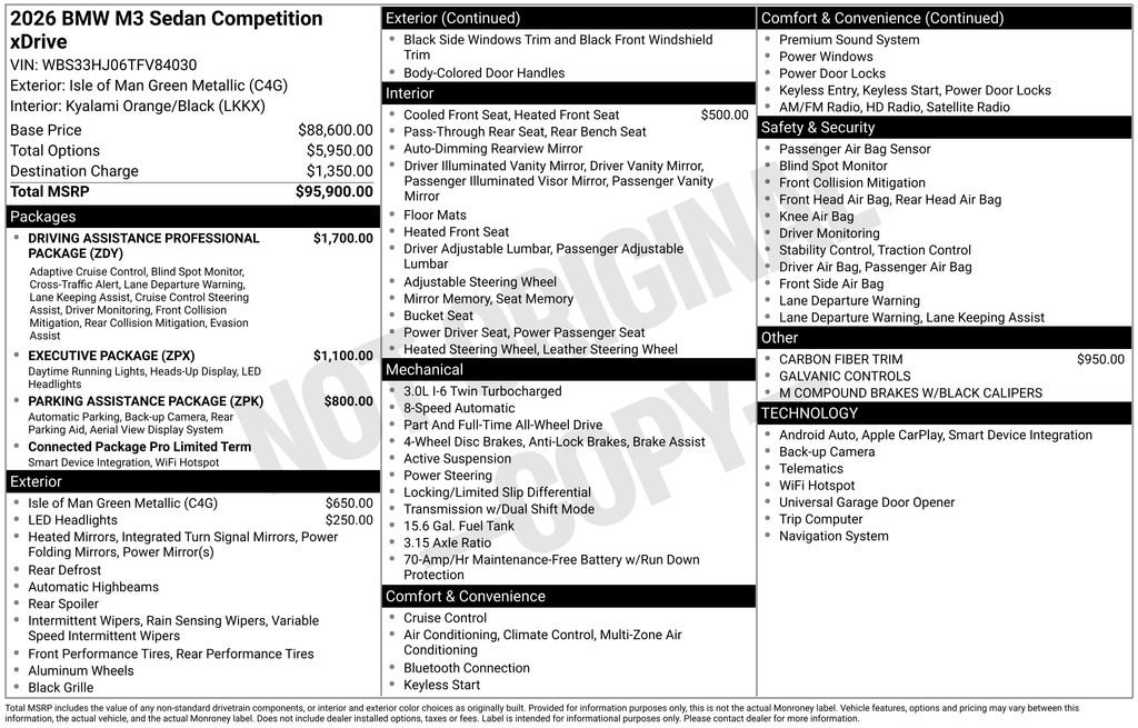 Used 2026 BMW M3 Competition image 24