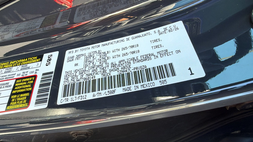 Certified 2026 Toyota Tacoma TRD Off-Road w/ TRD Off Road Upgrade Package AWD/4WD image 30