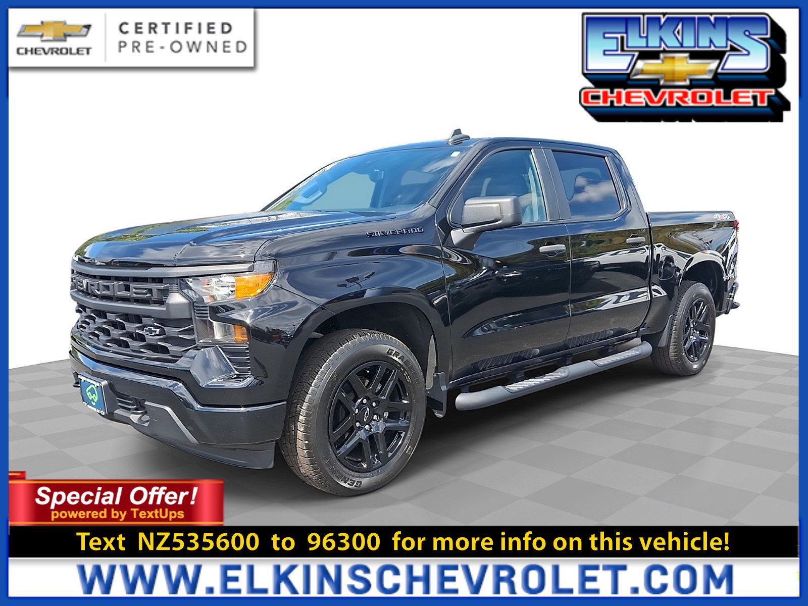 Certified 2022 Chevrolet Silverado 1500 Custom w/ Rally Edition