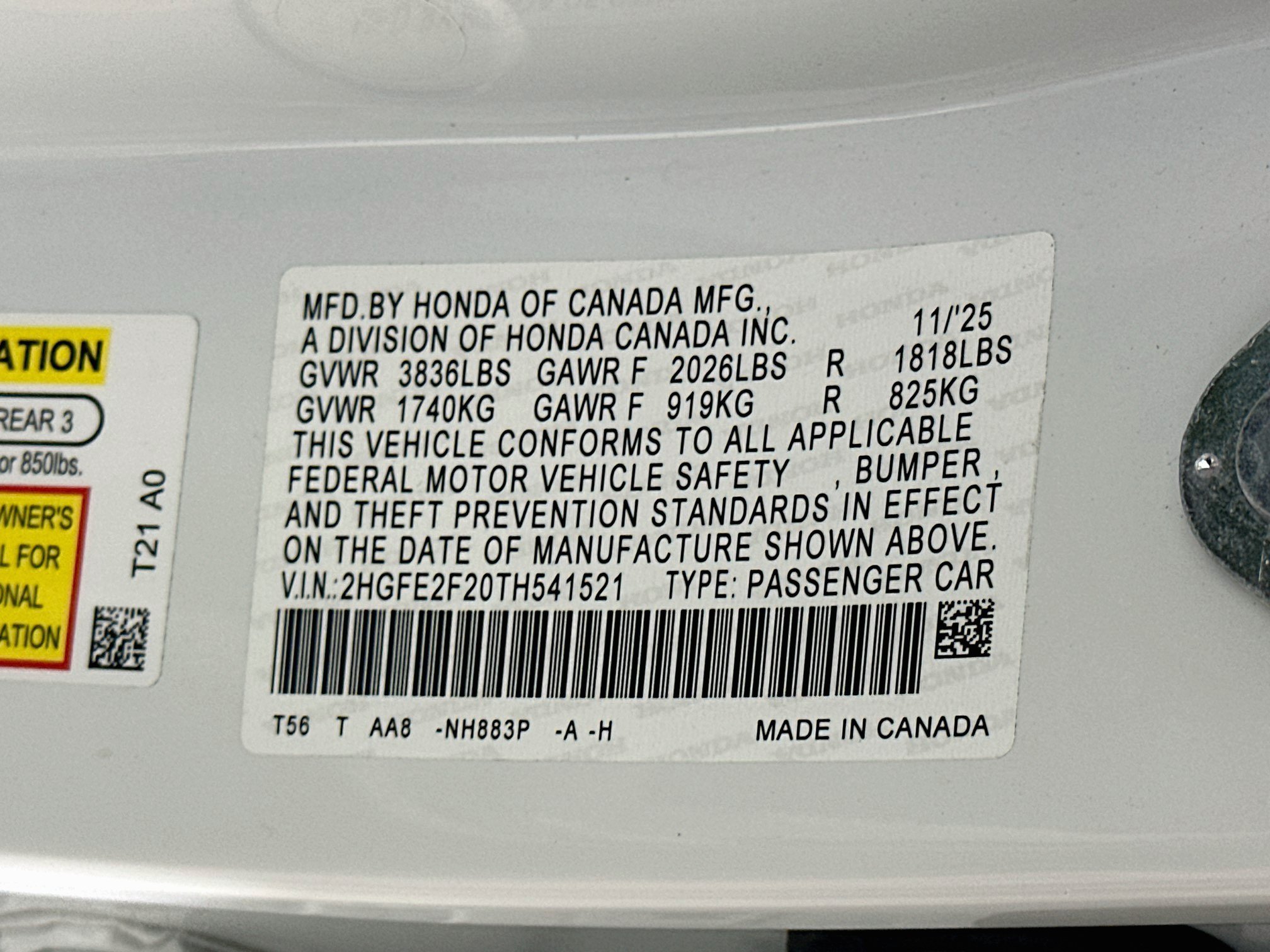 Used 2026 Honda Civic LX image 12
