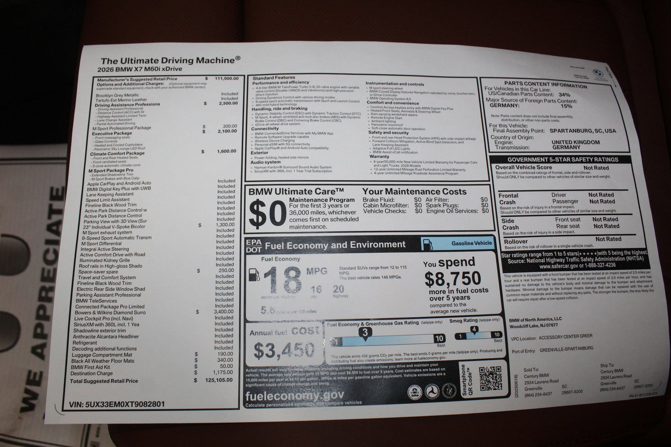 New 2026 BMW X7 M60i image 24
