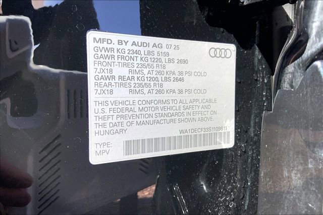 Certified 2025 Audi Q3 2.0T Premium w/ Convenience Package image 34