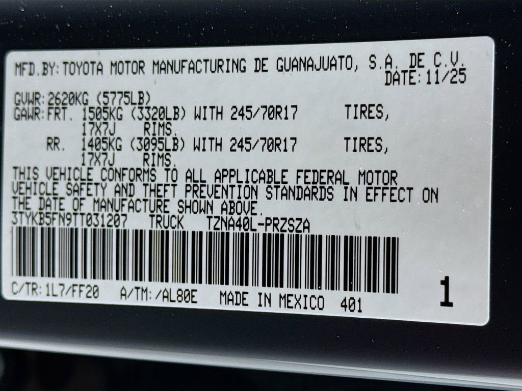 New 2026 Toyota Tacoma SR5 image 21