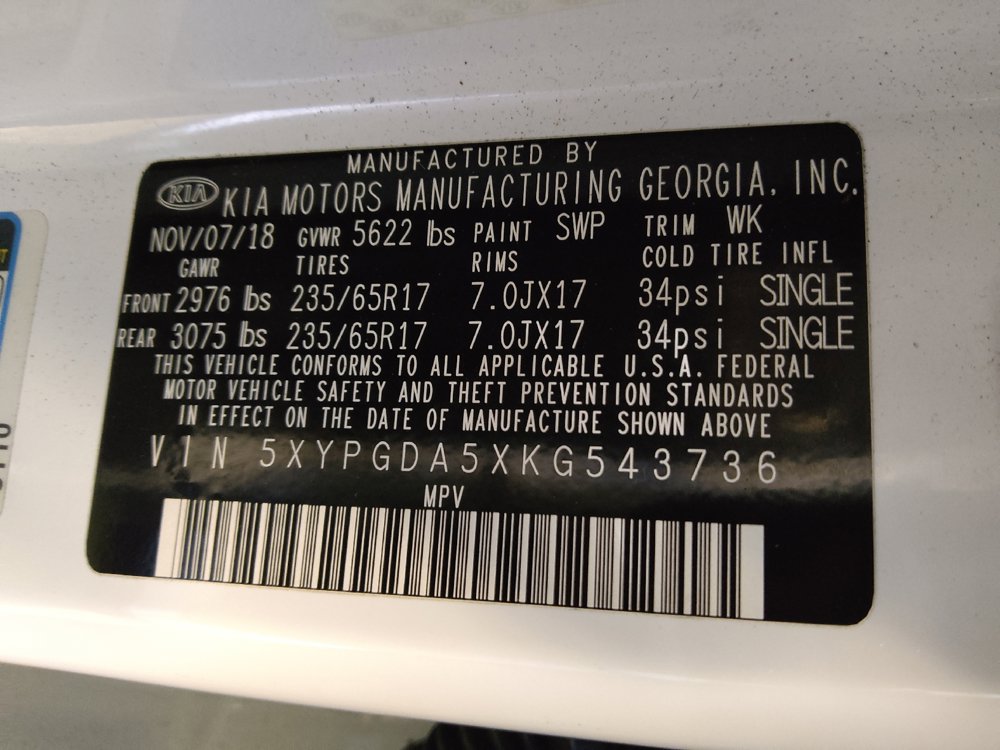 Used 2019 Kia Sorento AWD V6 w/ Option Group 020 image 33