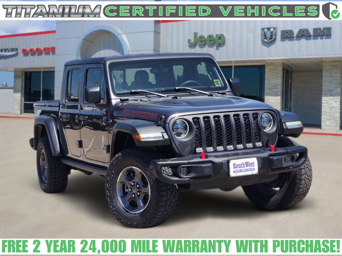 Used 2023 Jeep Gladiator Rubicon w/ LED Lighting Group AWD/4WD 360° Tour