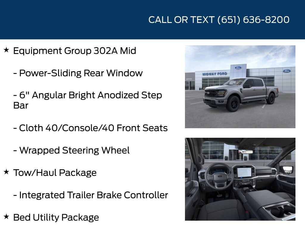 New 2025 Ford F150 XLT w/ Equipment Group 302A MID image 20