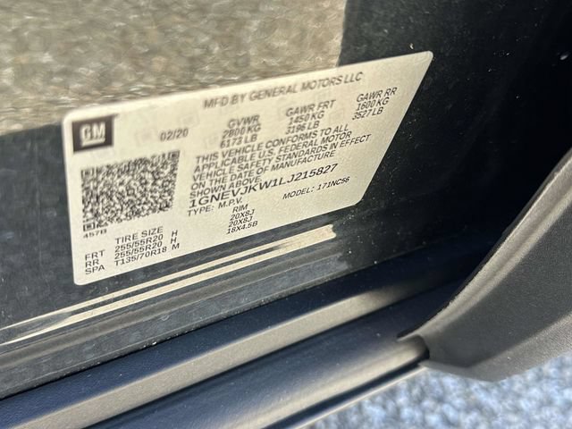 Certified 2020 Chevrolet Traverse RS AWD/4WD image 31