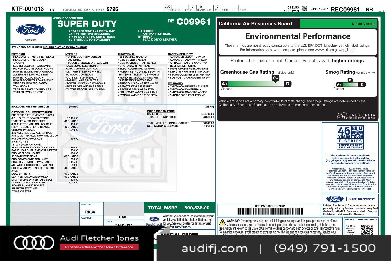 Used 2024 Ford F250 Lariat w/ Lariat Ultimate Package image 3