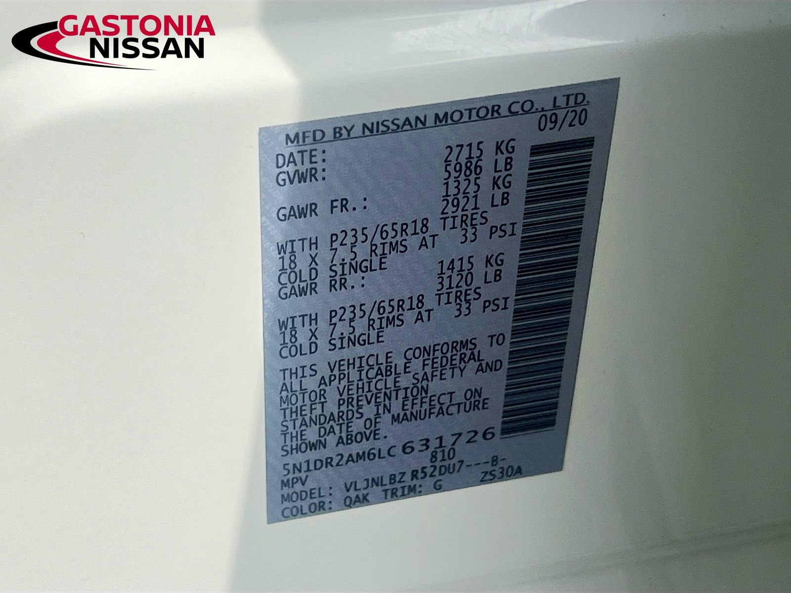 Used 2020 Nissan Pathfinder S image 41