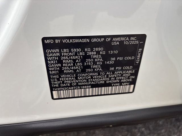 New 2026 Volkswagen Atlas SEL Premium R-Line image 30