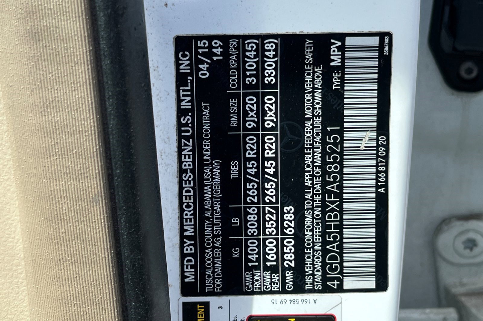 Used 2015 Mercedes-Benz ML 350 4MATIC image 10