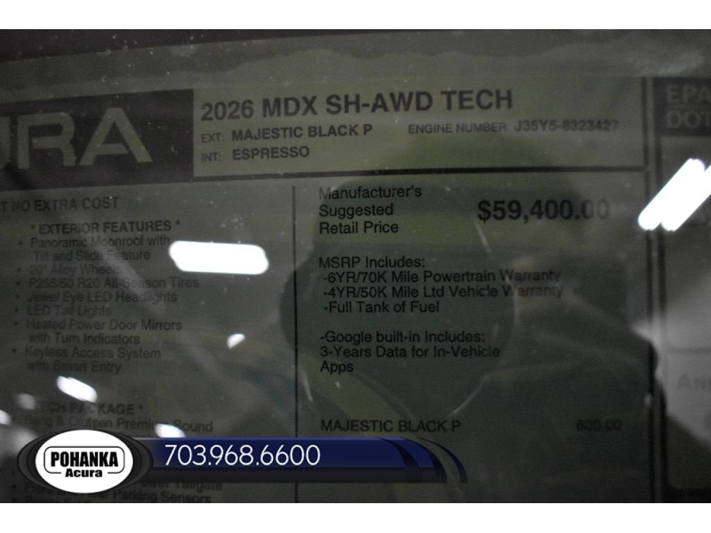 New 2026 Acura MDX w/ Technology Package AWD/4WD image 40