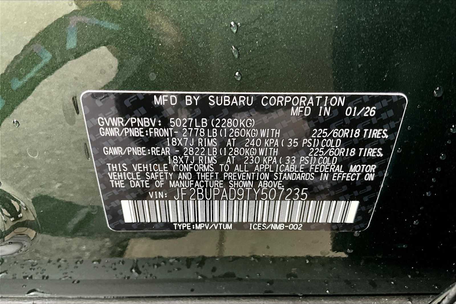 New 2026 Subaru Outback Premium image 19