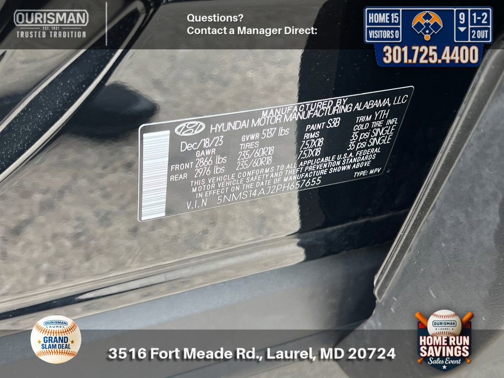 Certified 2023 Hyundai Santa Fe SE FWD image 27