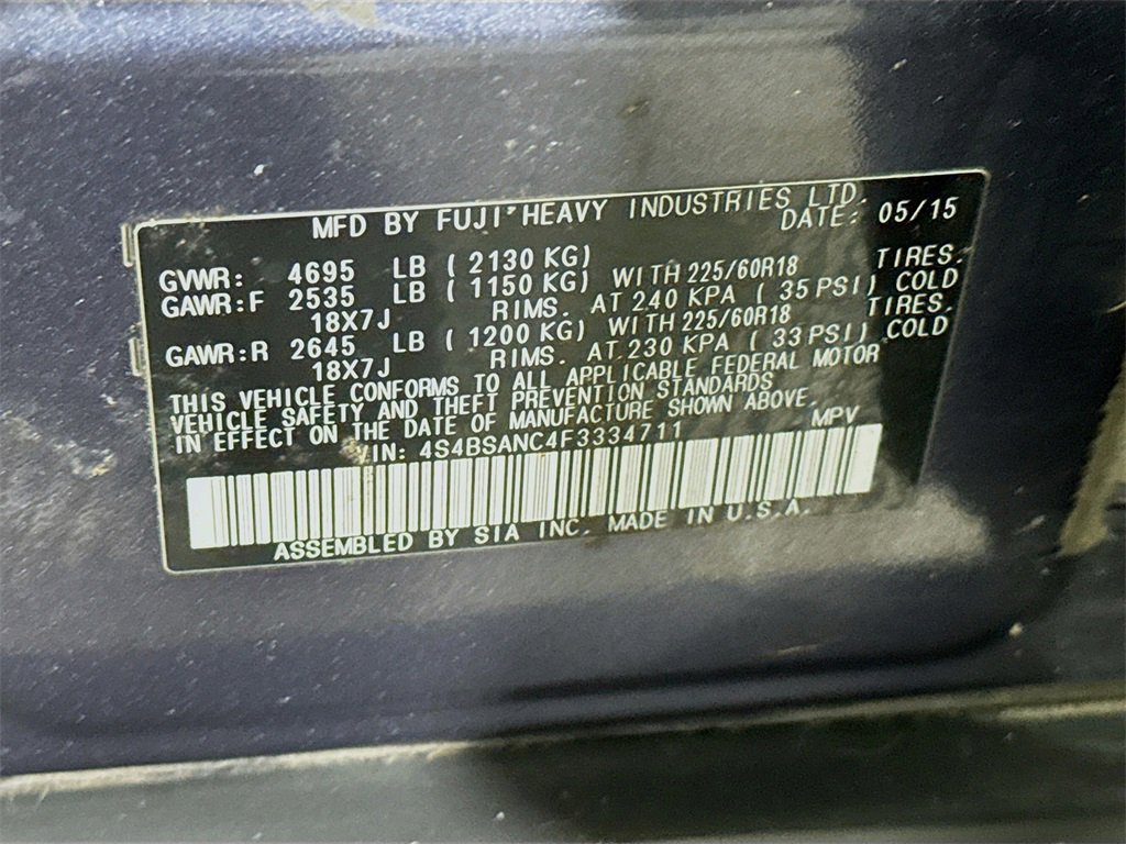 Used 2015 Subaru Outback 2.5i Limited image 37