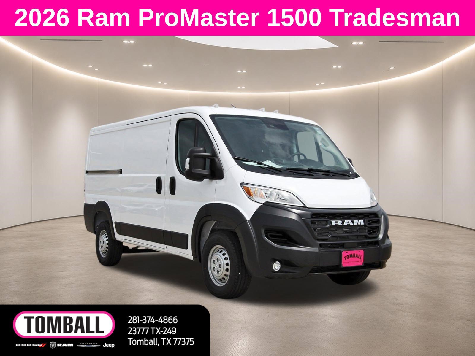 New 2026 RAM ProMaster 1500 w/ Convenience Group