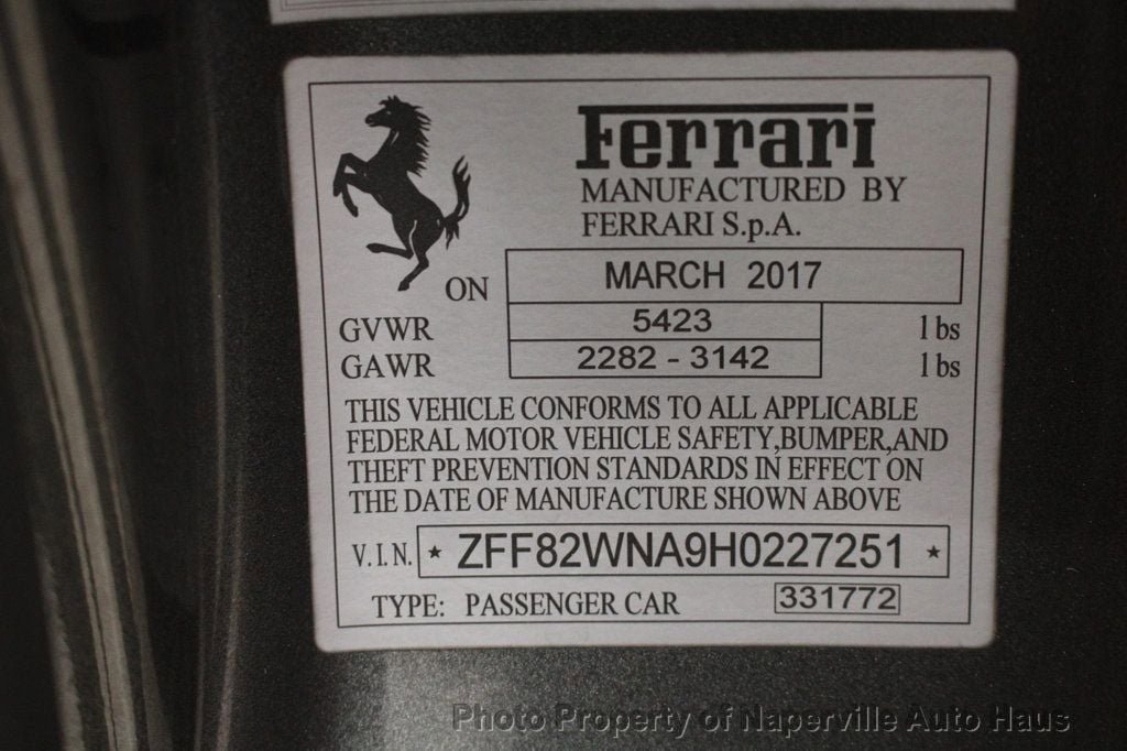 Used 2017 Ferrari GTC4Lusso AWD/4WD image 64