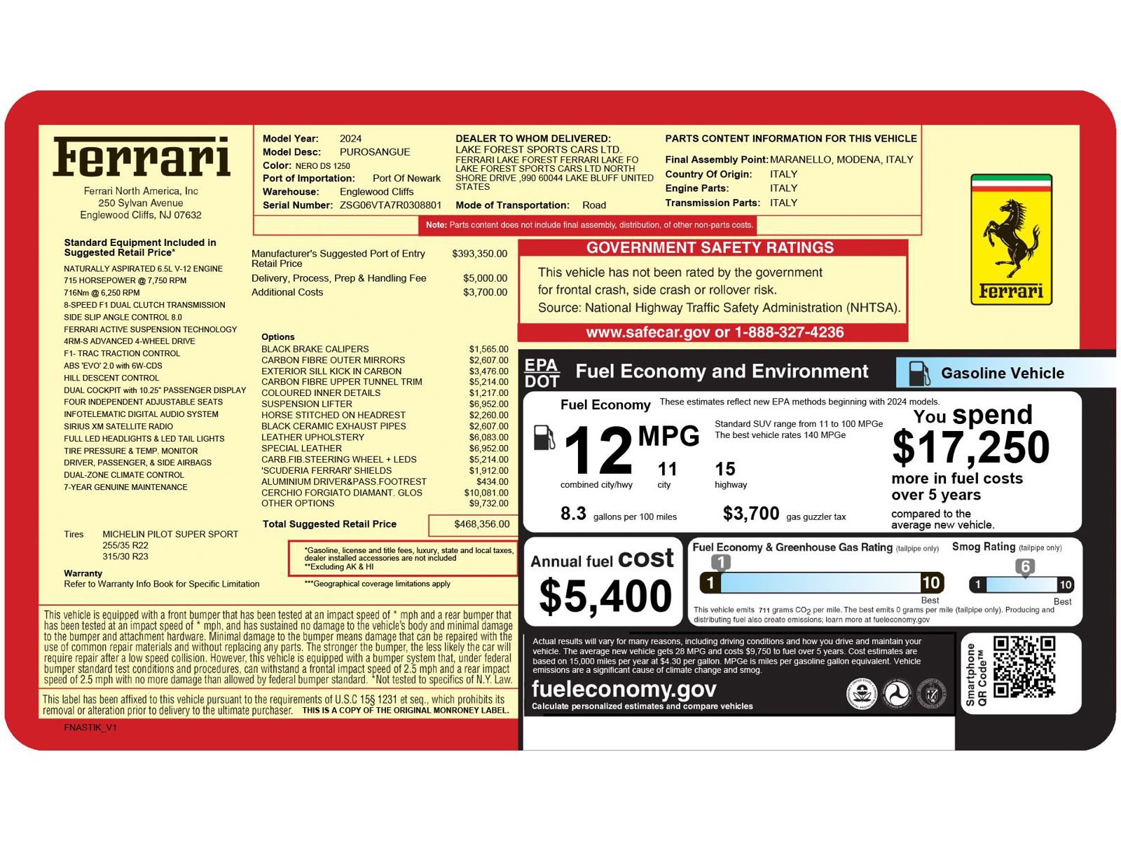 Used 2024 Ferrari Purosangue image 6