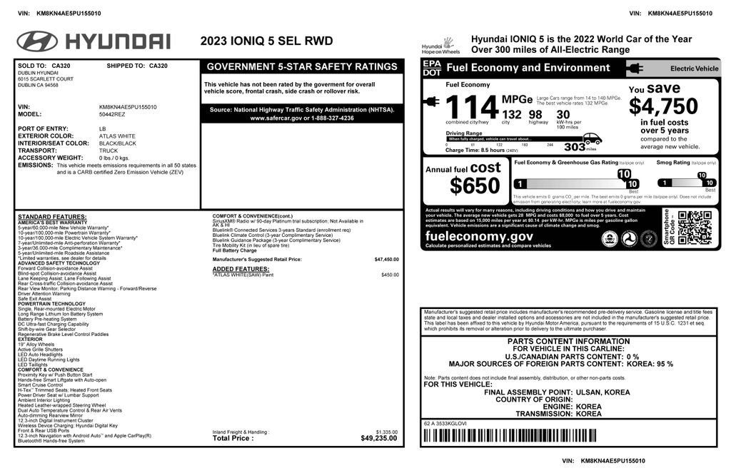 Used 2023 Hyundai Ioniq 5 SEL image 3