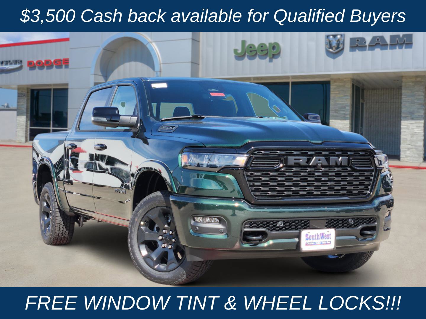 New 2027 RAM 1500 4x4 Crew Cab