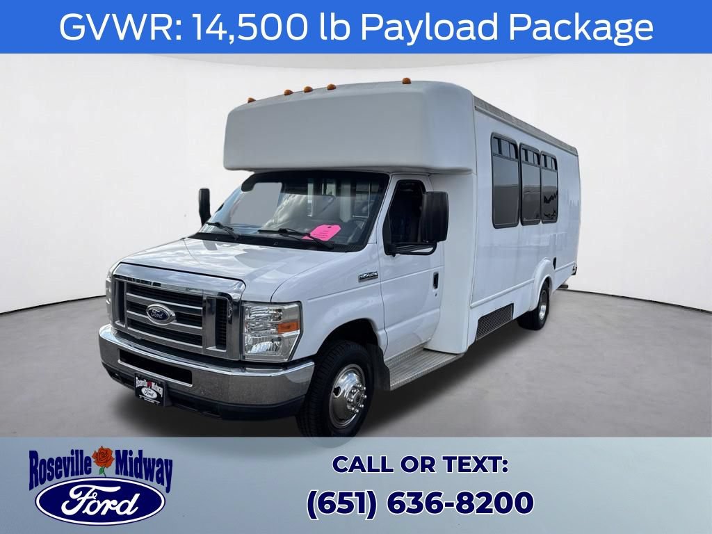 Used 2015 Ford E-450 and Econoline 450 Super Duty w/ Shuttle Bus Prep Package RWD image 3