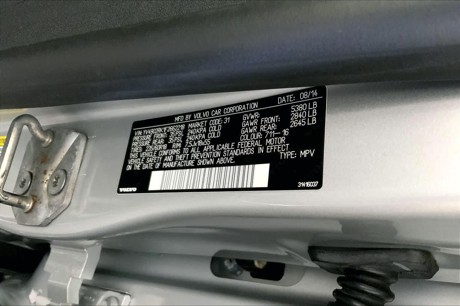 Used 2015 Volvo XC60 T6 AWD/4WD image 33
