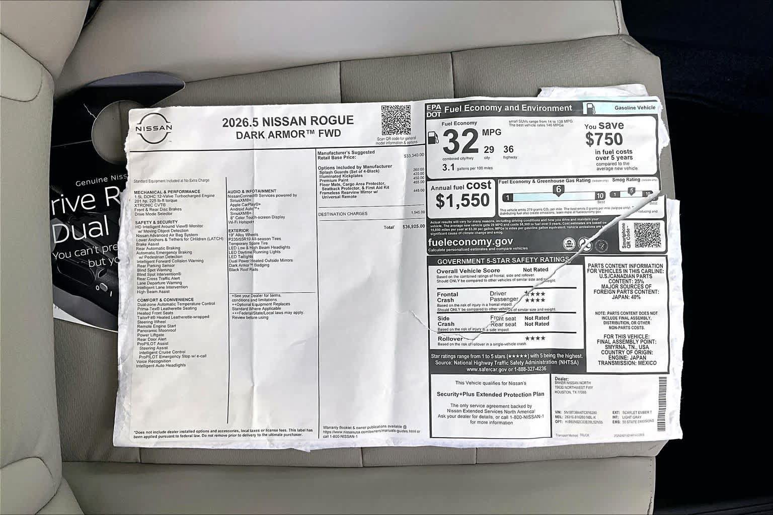 New 2026 Nissan Rogue Dark Armor FWD image 19