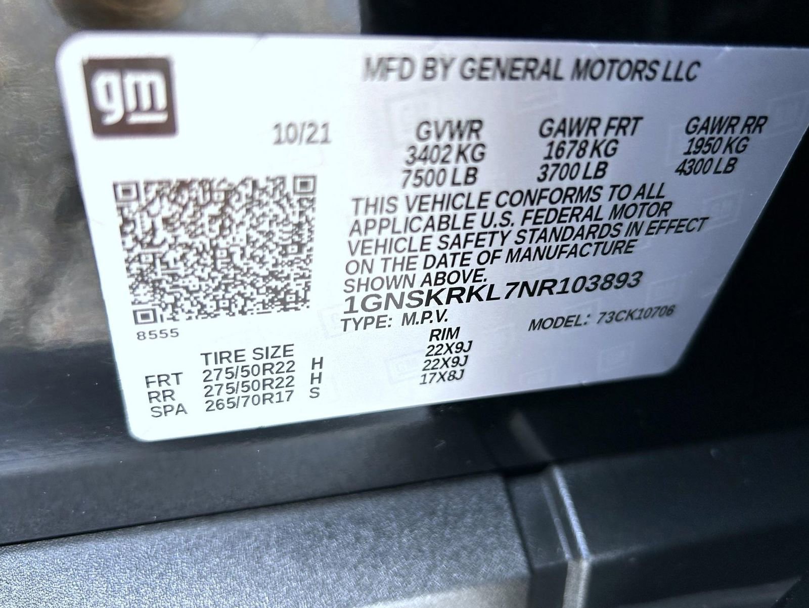 Used 2022 Chevrolet Tahoe RST w/ Sport Performance Package image 27